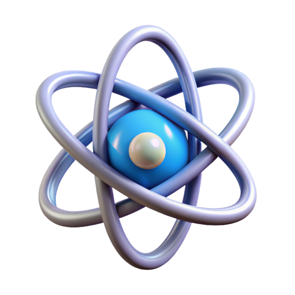 elegant traditional Quantum Leap Icon Atom Symbol Transparent Background professional png