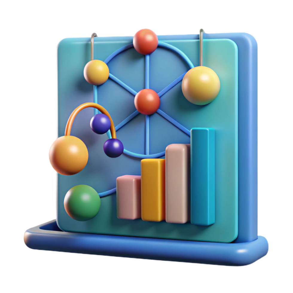 magnificent artistic Quantum Physics Experiment Data Chart Isolated professional png