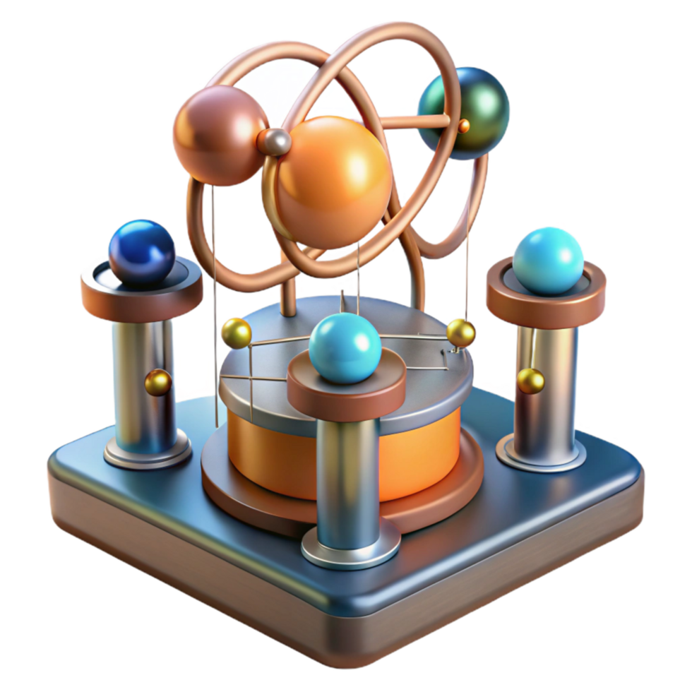 beautiful rustic Quantum Physics Experiment Setup Isolated premium png