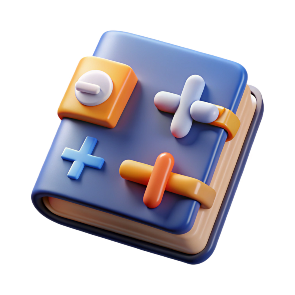 wonderful artistic Quantum Physics Textbook Icon Cutout with Formulas and Equations genuine png