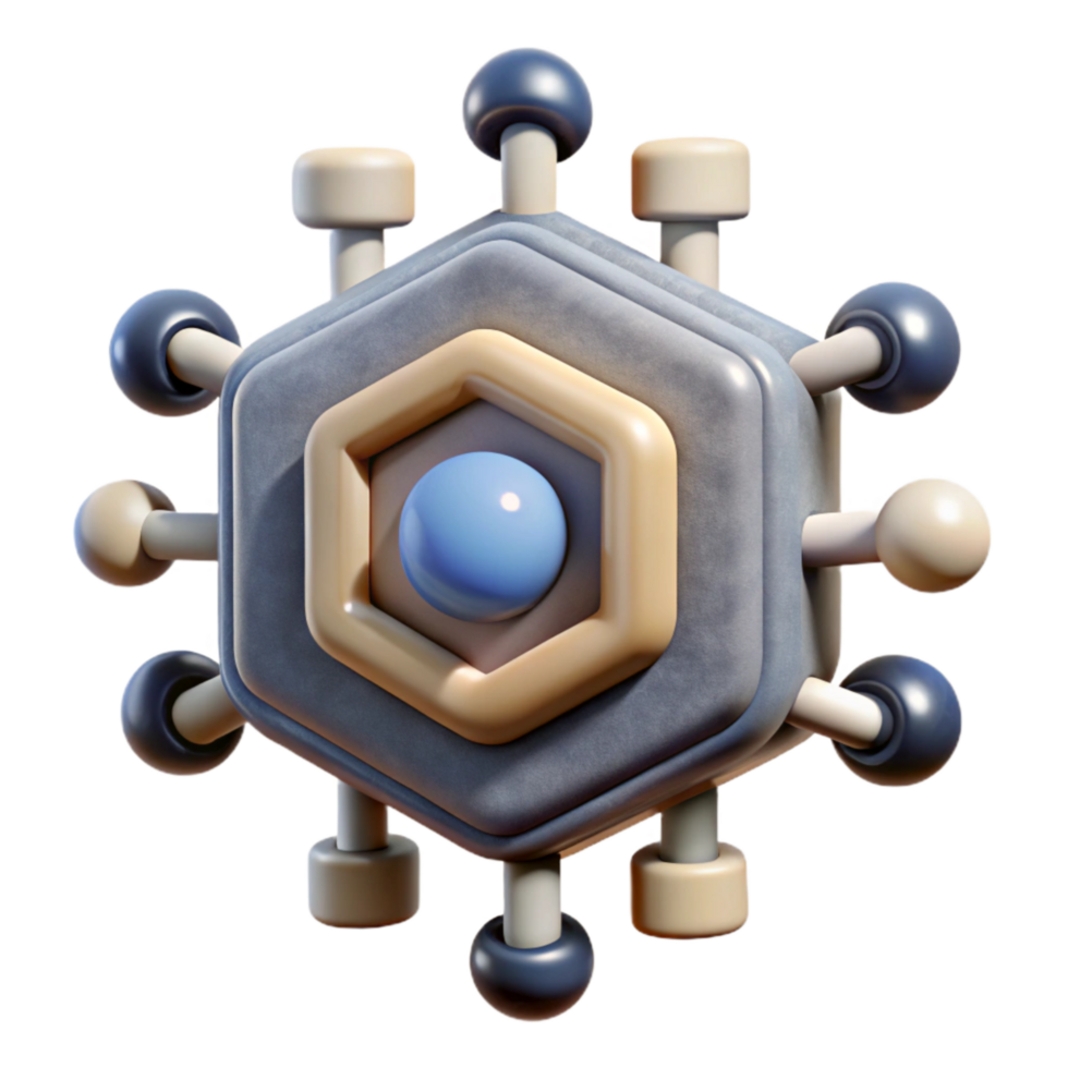 stunning traditional Quantum Sensor Network Icon with Multiple Sensors exclusive png