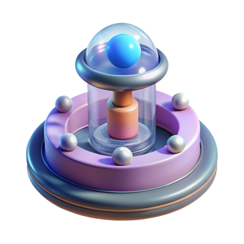 magnificent contemporary Quantum Teleportation Concept Illustration Cutout Element authentic png