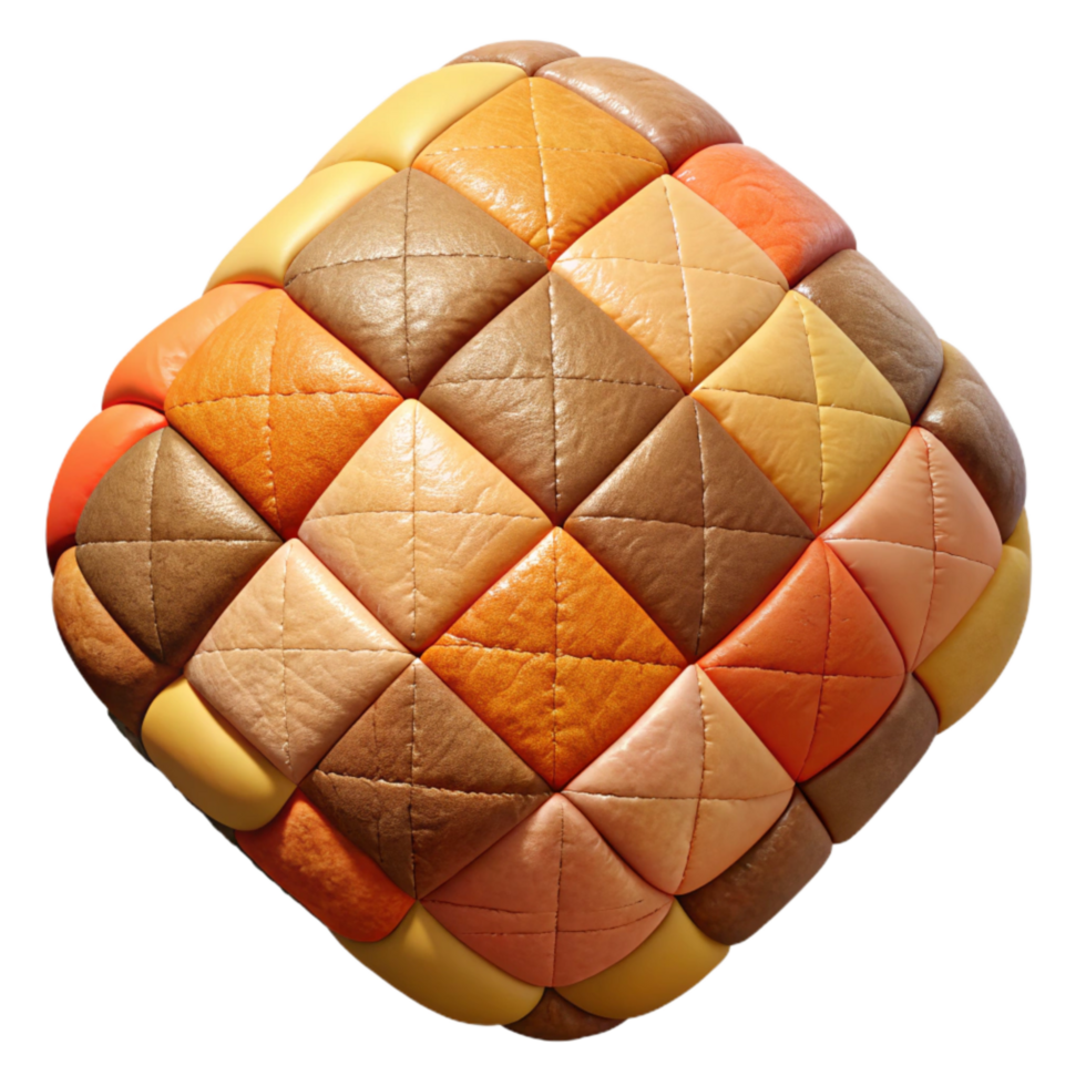 serene creative Quilted Patchwork Pattern in Warm Colors Cutout genuine png
