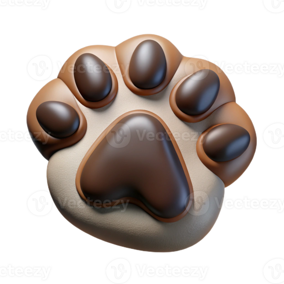 elegant rustic Raccoon Paw Print Isolated Detailed Texture authentic png