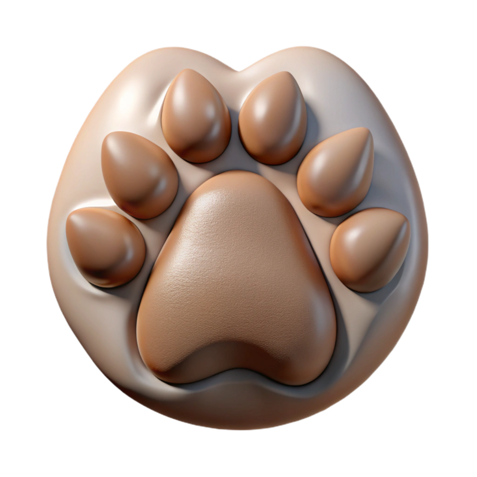 beautiful minimalist Raccoon Paw Print Isolated Detailed Texture professional png