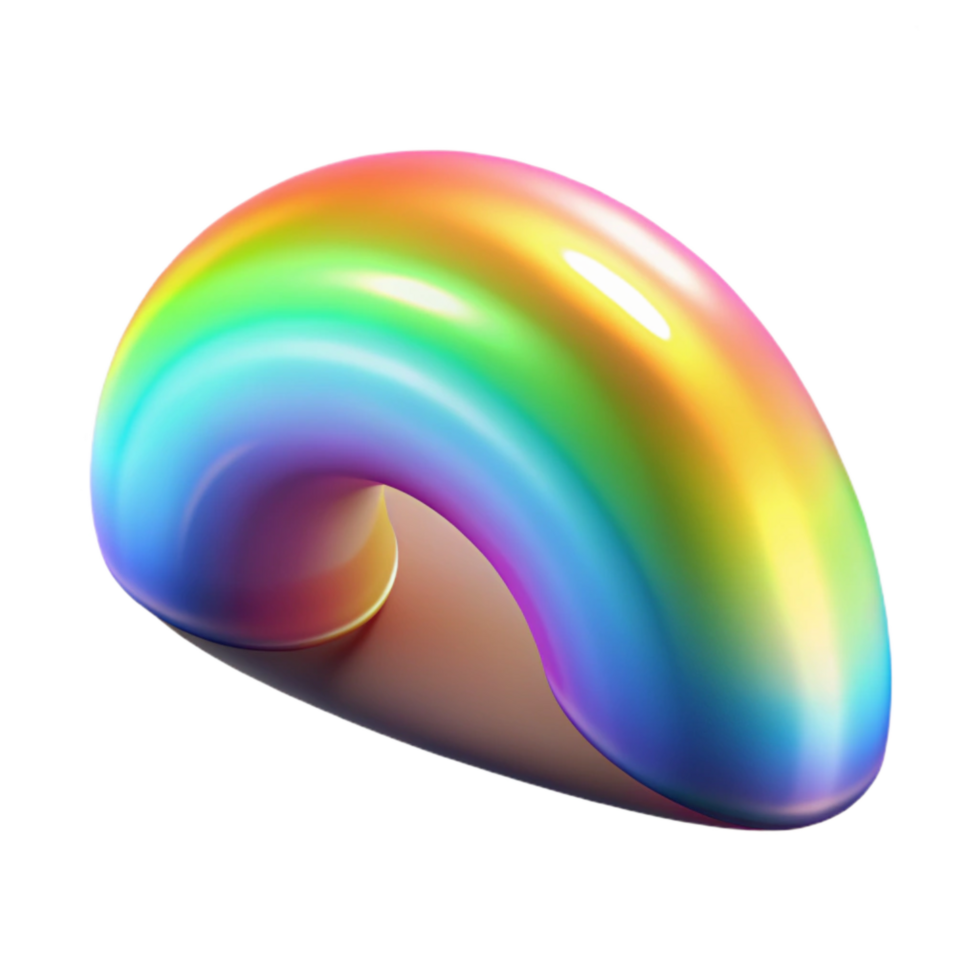 wonderful abstract Rainbow Holographic Gradient Isolated high resolution png