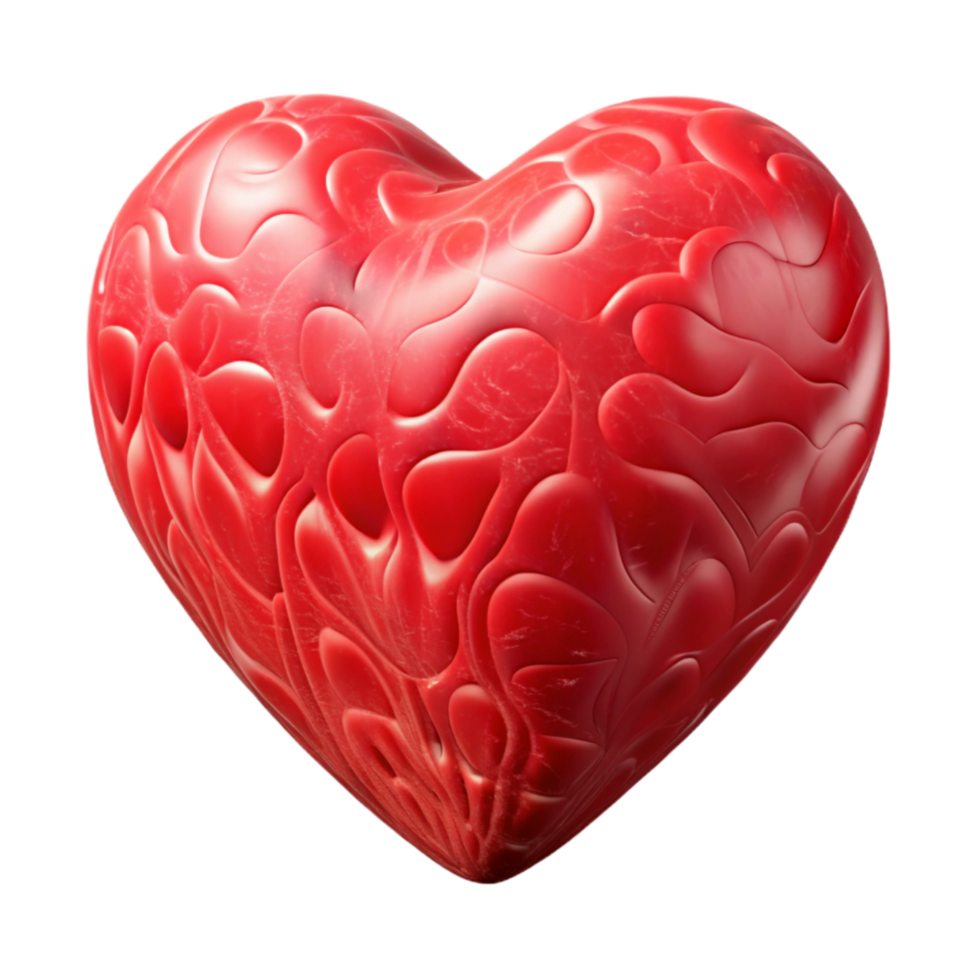 wonderful contemporary Red 3d Printed Heart Transparent Background genuine png