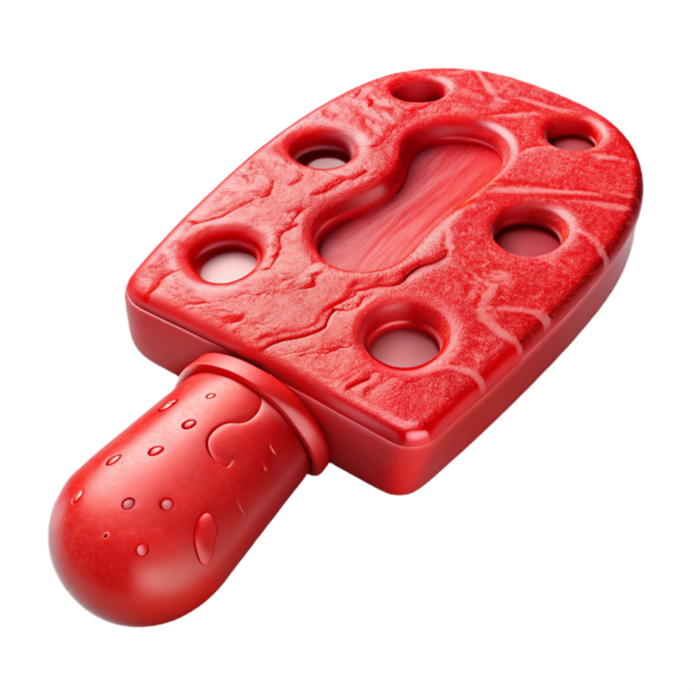 extraordinary minimalist Red 3d Printed Tool Transparent Background authentic png