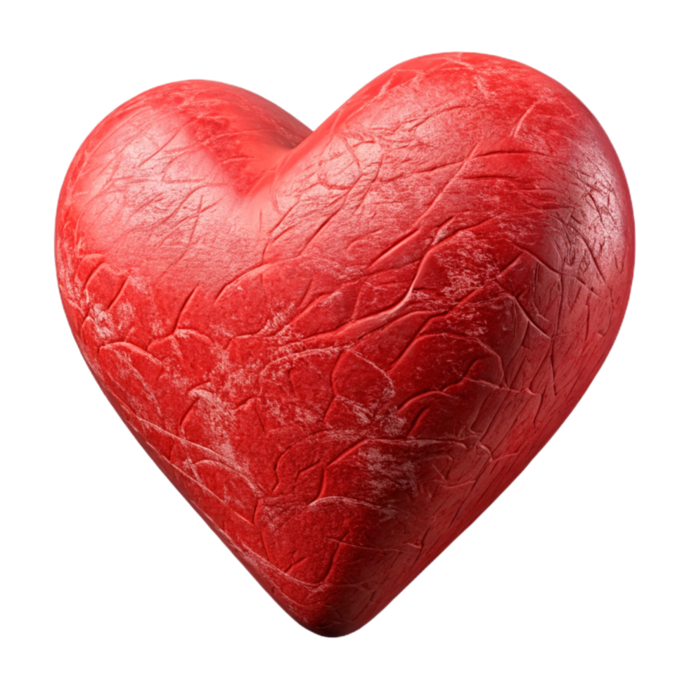 magnificent creative Red 3d Printed Heart Transparent Background original png
