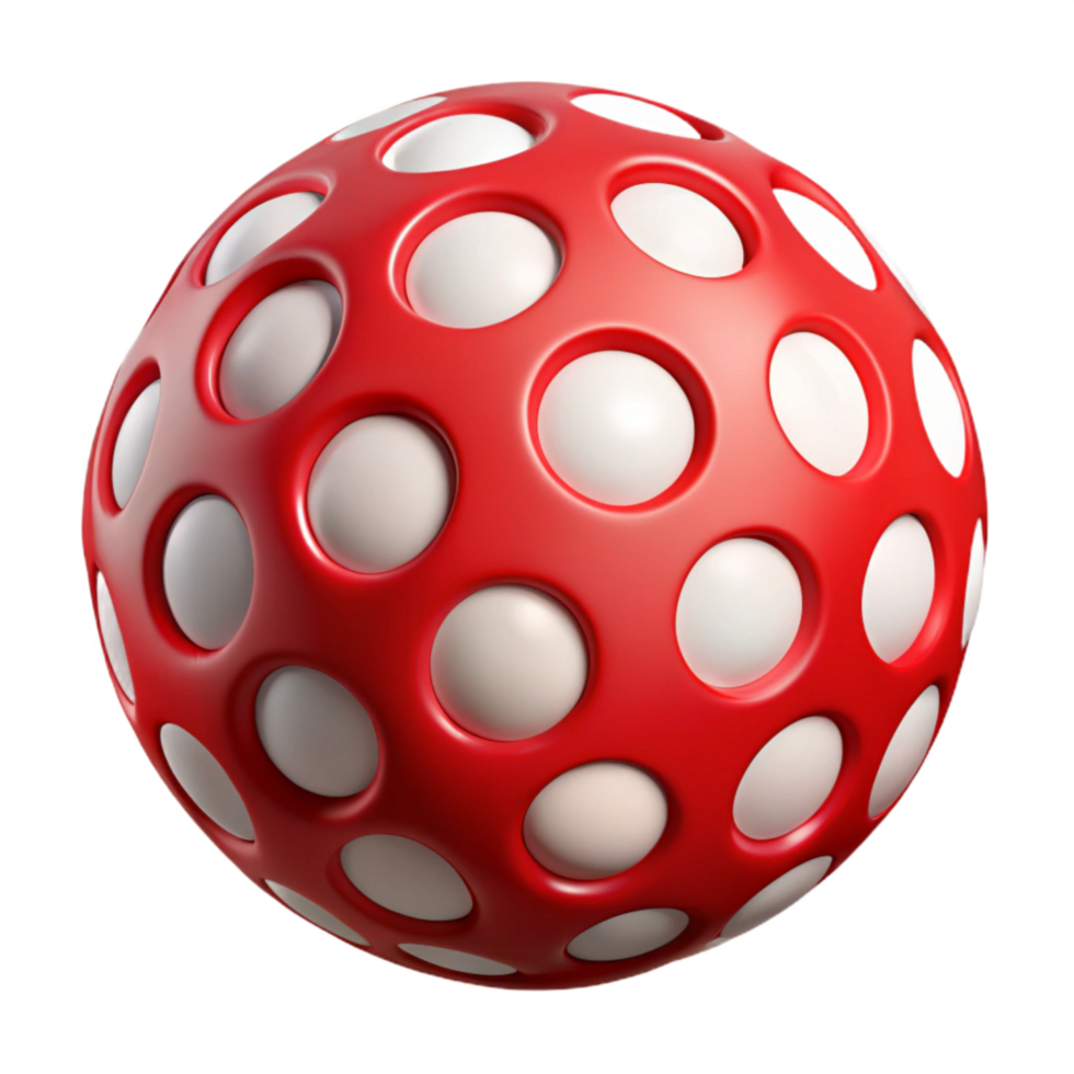 stunning modern Red and White Polka Dot Pattern Cutout Transparent Background high quality png