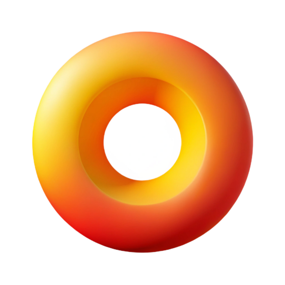 serene traditional Red and Yellow Gradient Circle Cutout Transparent Background png