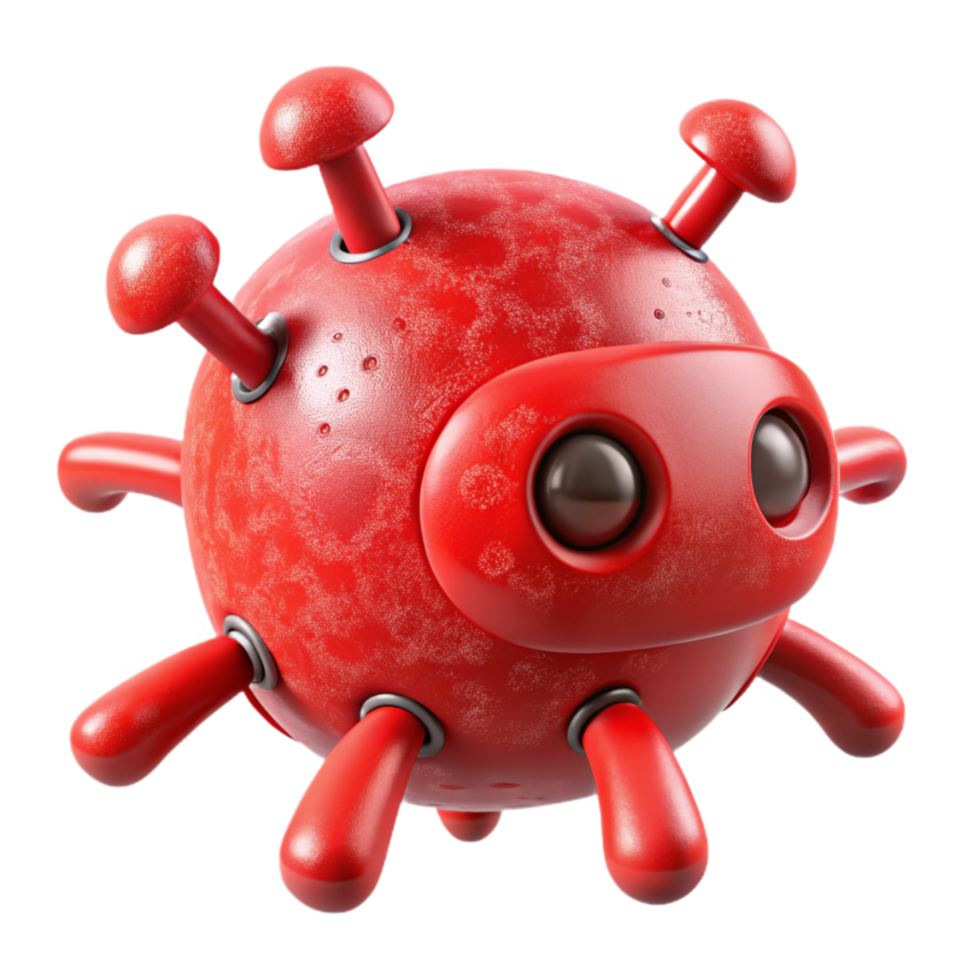 impressive vintage Red Nanobot Neutralizing Toxin Cutout high quality png