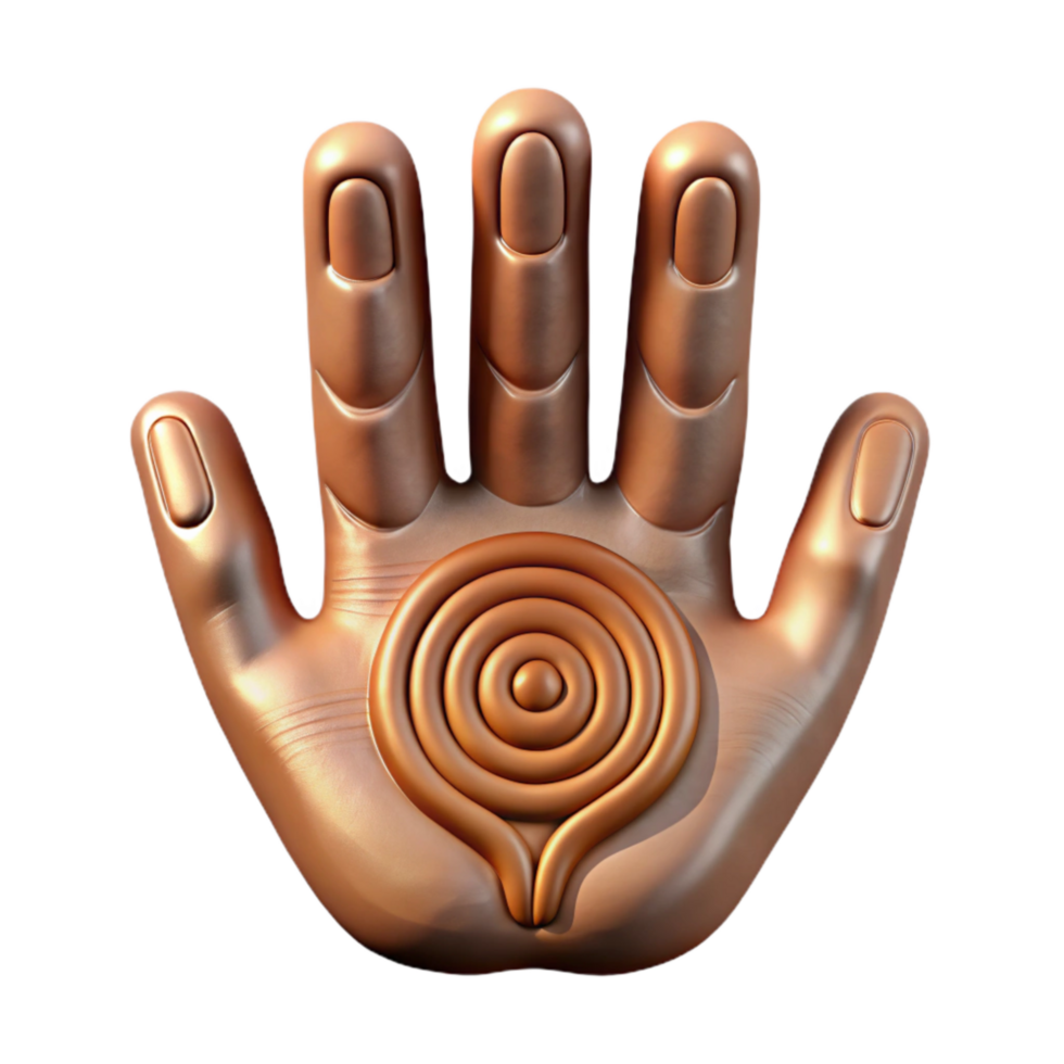 beautiful contemporary Reiki Hand Symbols Cutout on Transparent Background authentic png