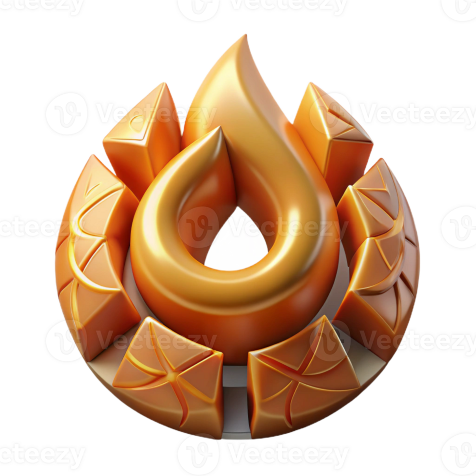dramatic vintage Repeating Fire Pattern Time Loop Cutout detailed png
