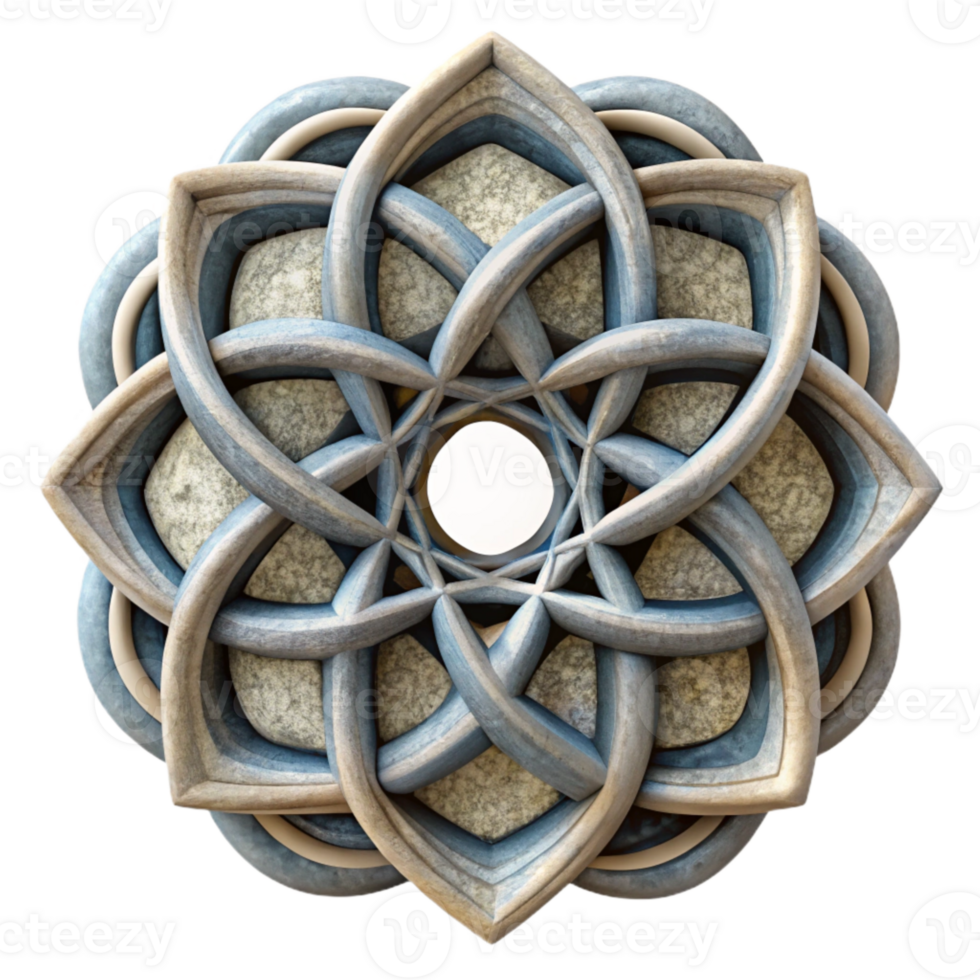 magnificent contemporary Repeating Geometric Pattern Time Loop Isolated authentic png