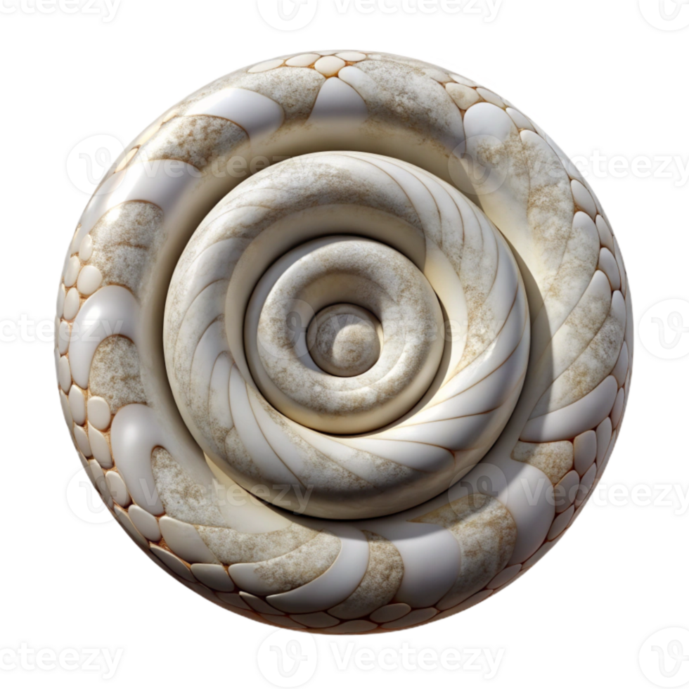 beautiful modern Repeating Spiral Pattern Time Loop Isolated authentic png
