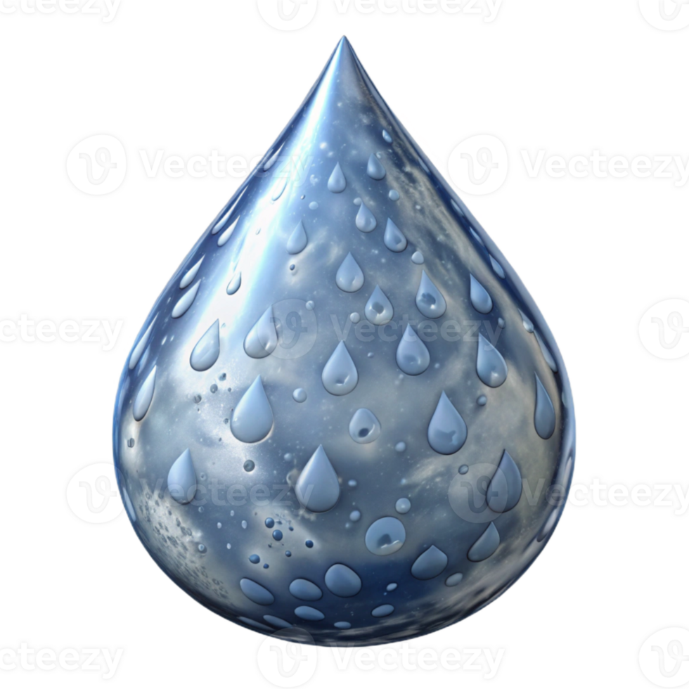serene artistic Repeating Water Droplet Pattern Time Loop Transparent Background premium png