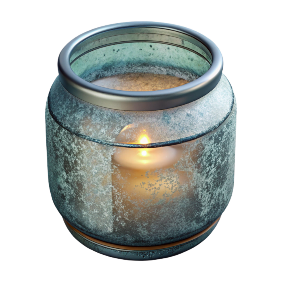 beautiful classic Repurposed Glass Jar Candle Holder Transparent Background original png
