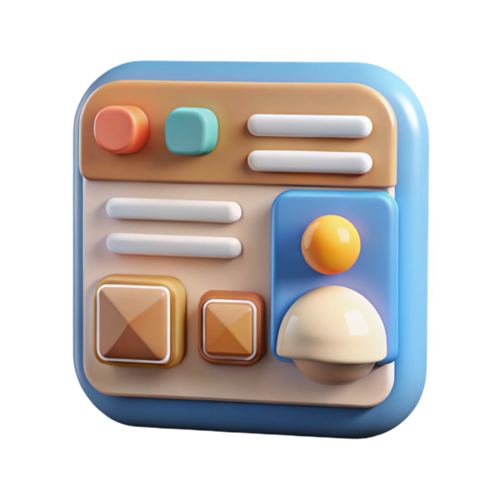 wonderful abstract Responsive Interface User Interaction Design Cutout premium png