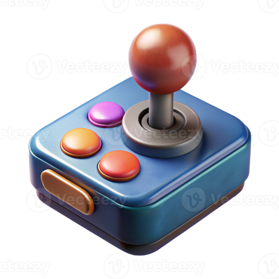 magnificent classic Retro Arcade Game Controller Transparent Background premium png