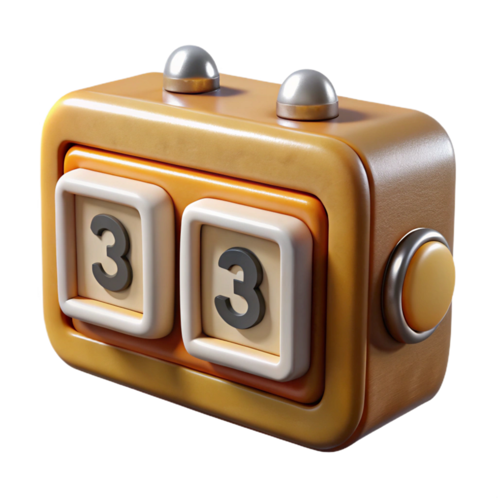 wonderful traditional Retro Flip Clock Changing Numbers Transparent Background exclusive png