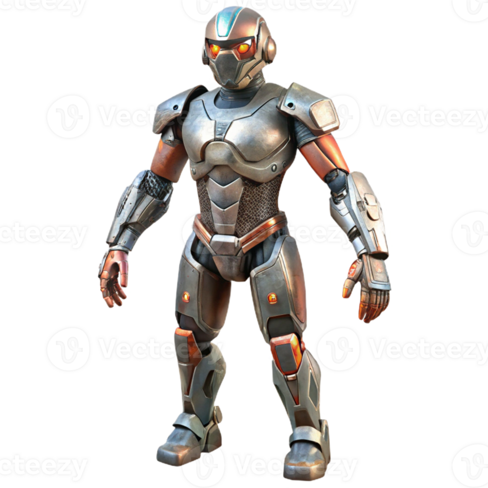 serene abstract Robotic Exoskeleton Suit Cutout authentic png
