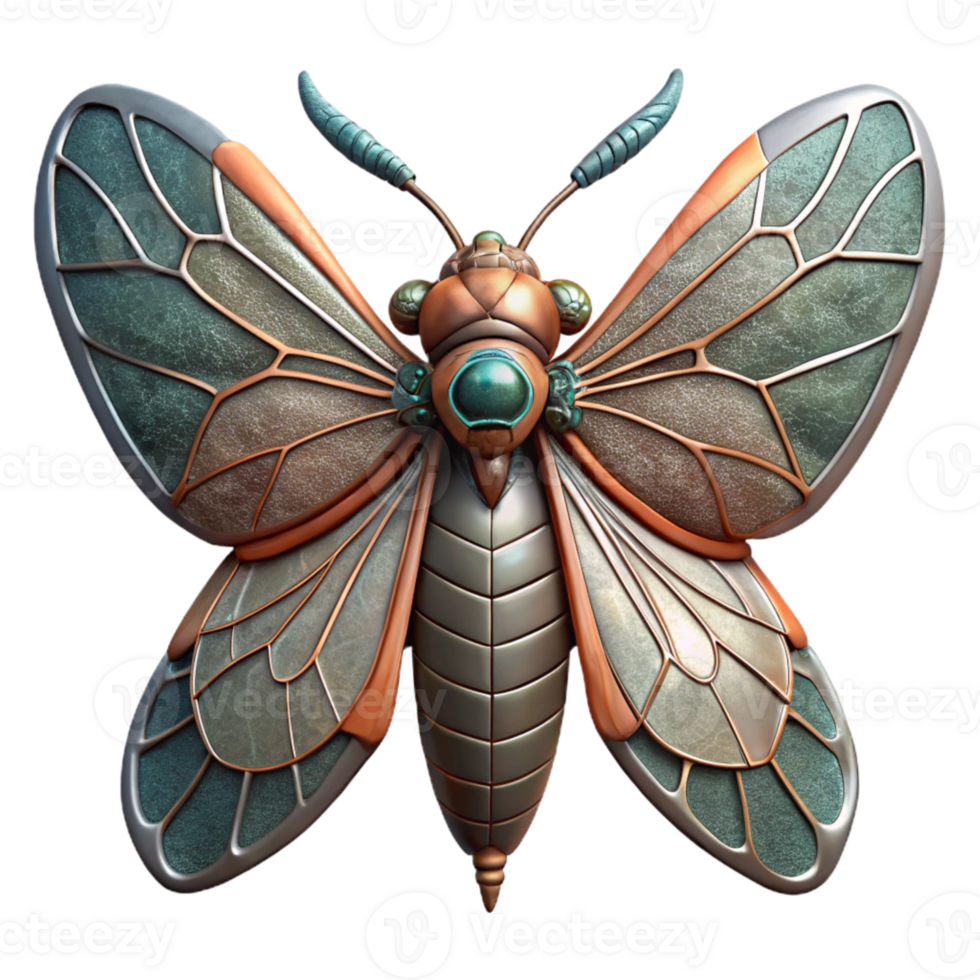 elegant artistic Robotic Insect Wing Detailed Texture Cutout high resolution png