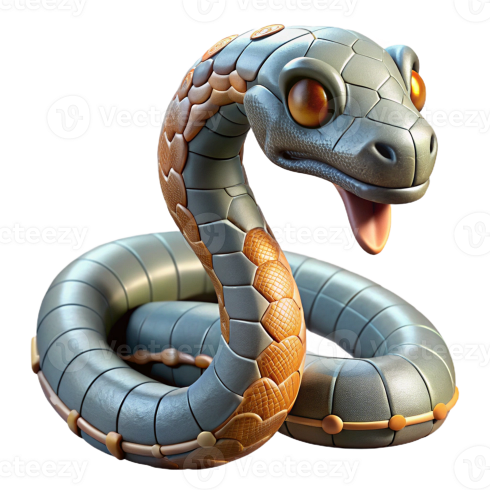 stunning modern Robotic Snake Slithering Cutout premium png