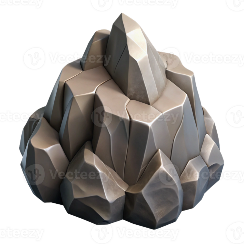 magnificent rustic Rock Formation Jagged Edges Isolated Cutout high resolution png
