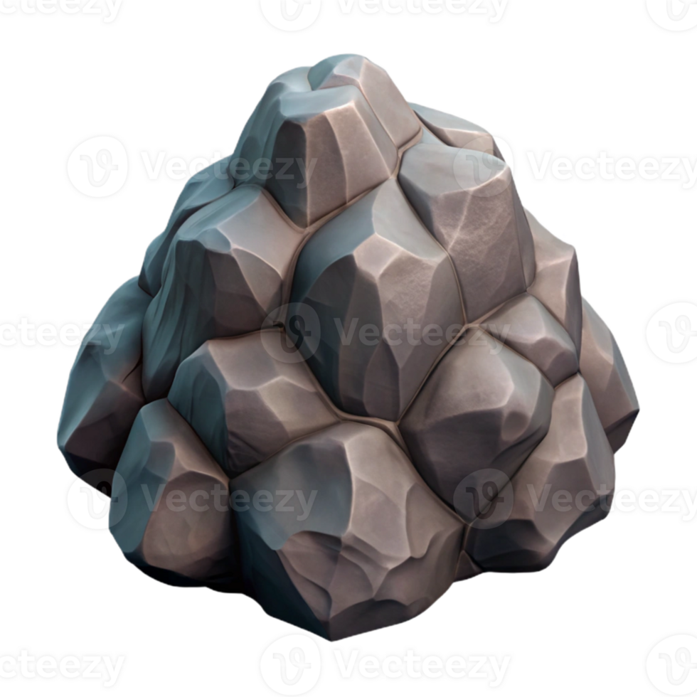 elegant rustic Rock Formation Transparent Background Isolated Element high quality png