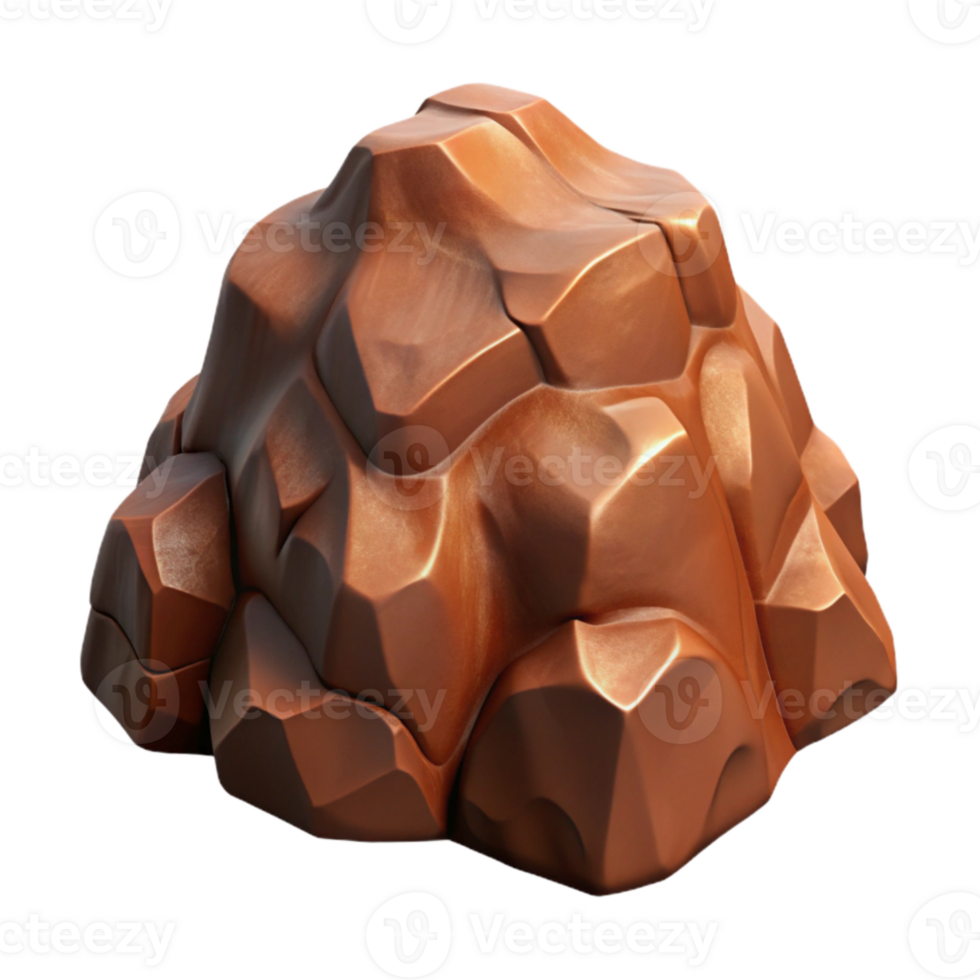 beautiful creative Rock Formation Rugged Brown Transparent Background exclusive png