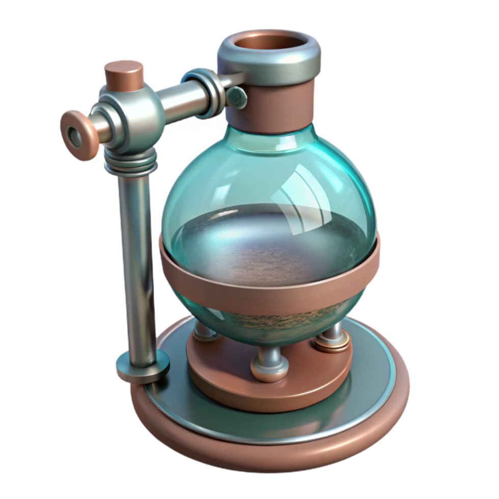impressive abstract Rotary Evaporator Angled View Cutout Transparent Background high resolution png