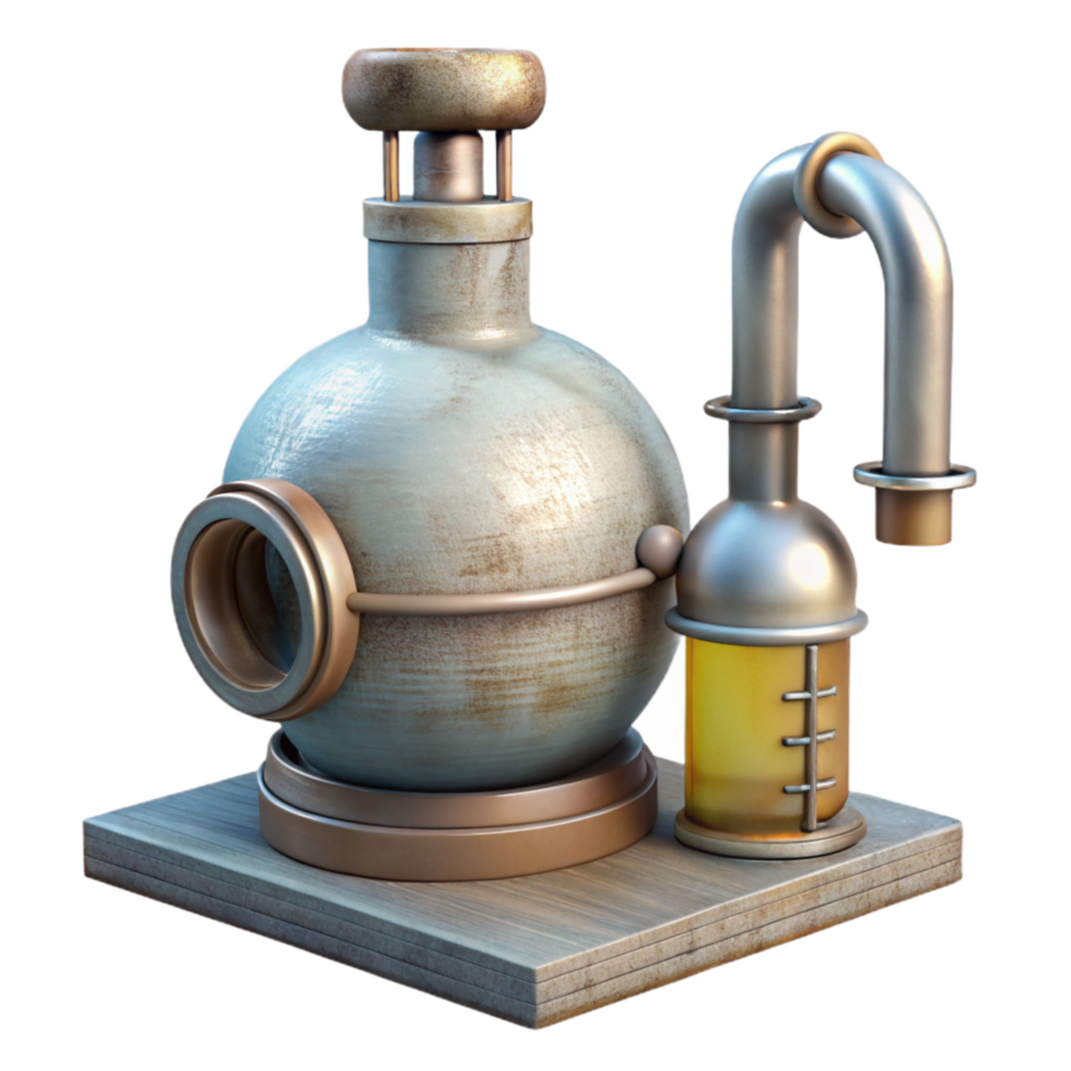 impressive abstract Rotary Evaporator Side Angle Cutout premium png