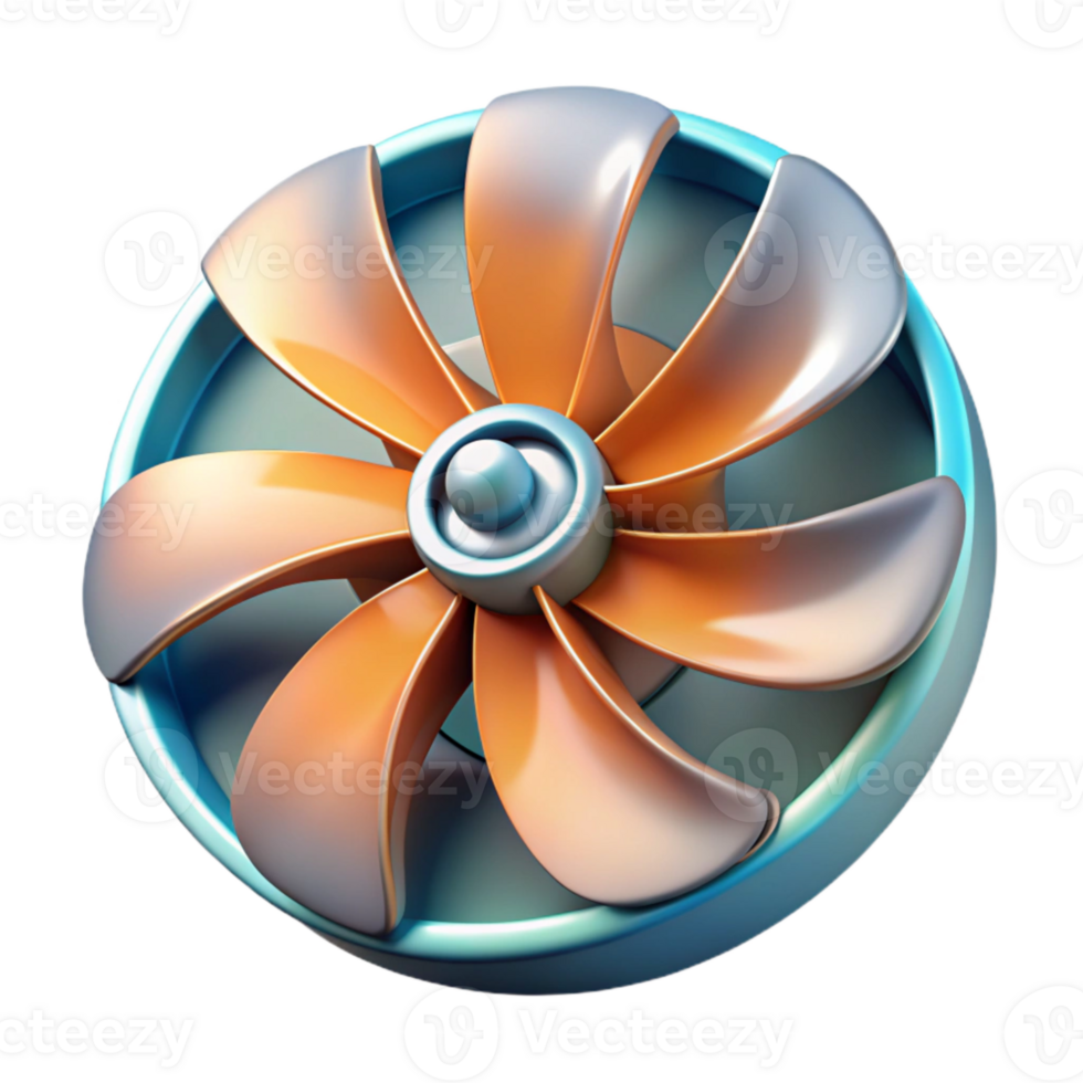 vibrant traditional Rotating Fan Blades Motion Blur Cutout Element exclusive png