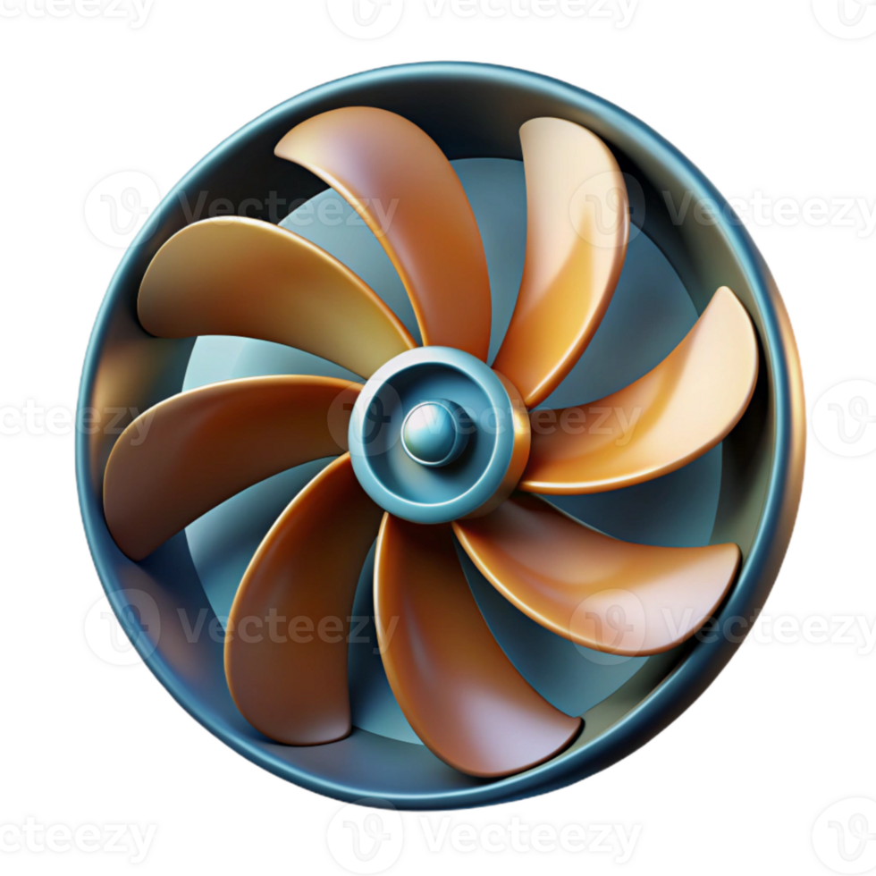 vibrant traditional Rotating Fan Blades Motion Blur Cutout Element high resolution png