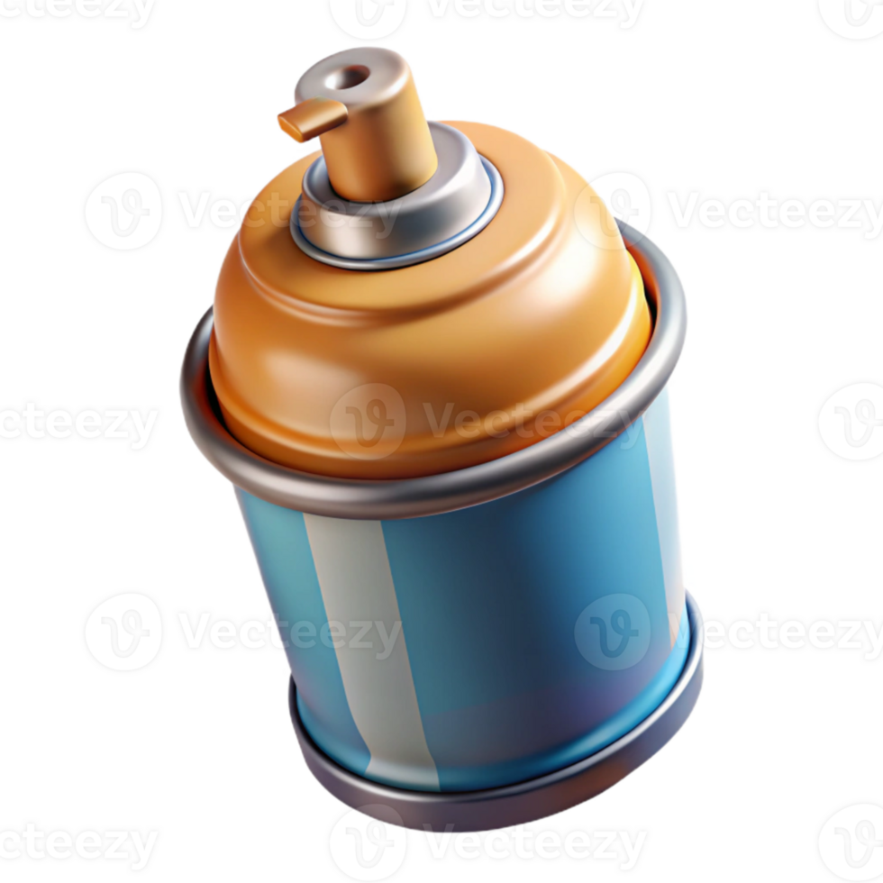 serene classic Rotating Paint Can with Dripping Paint Transparent Background original png