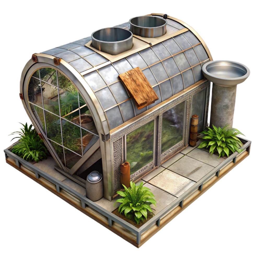 stunning modern Rotating Space Station Greenhouse Module Cutout exclusive png