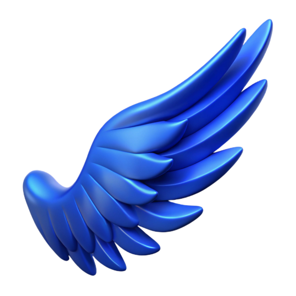 wonderful contemporary Royal Blue Synthetic Wing Cutout exclusive png