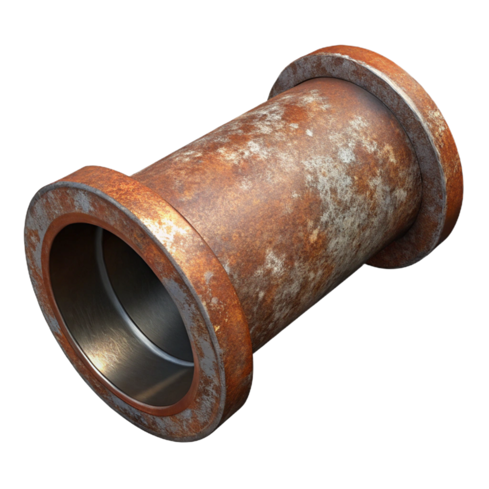 elegant artistic Rusted Metal Pipe Isolated png