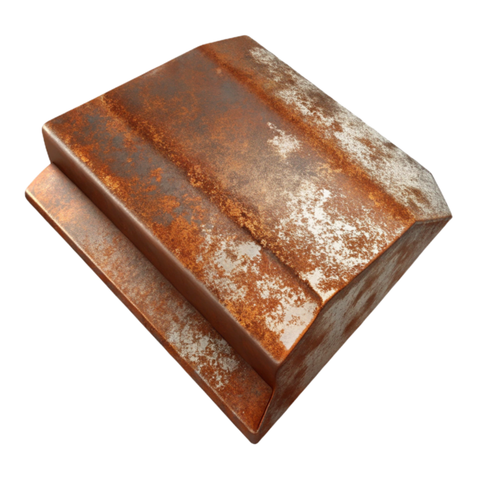 dramatic contemporary Rusted Metal Sheet Isolated high resolution png