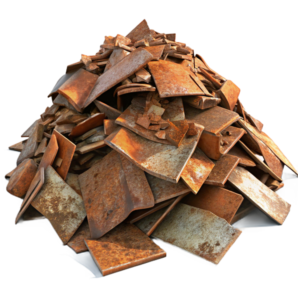 wonderful creative Rusted Metal Scrap Heap Isolated professional png
