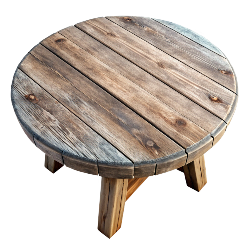 magnificent abstract Rustic Wooden Table Top View Transparent detailed png