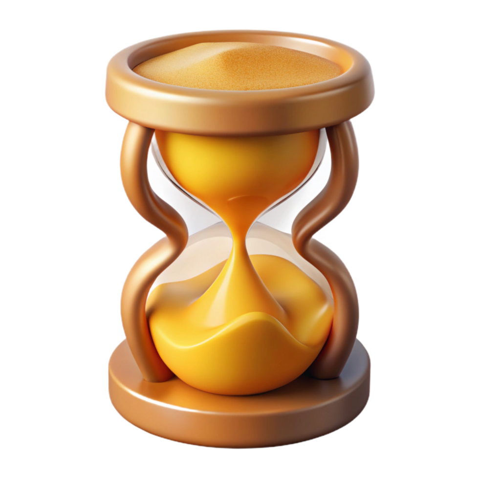 extraordinary creative Sand Timer Flowing Sand Golden Light Cutout original png