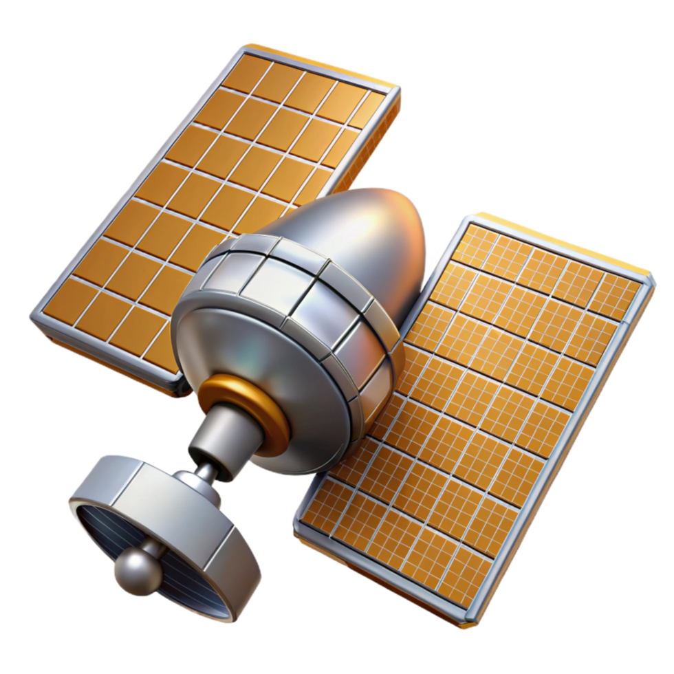 vibrant contemporary Satellite Solar Panel Deployment Transparent high quality png