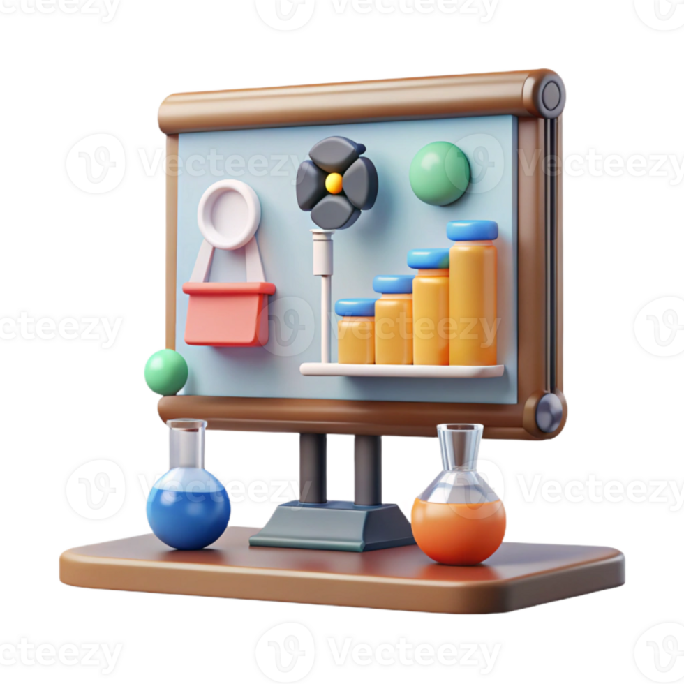 dramatic modern Science Conference Presentation Front View original png