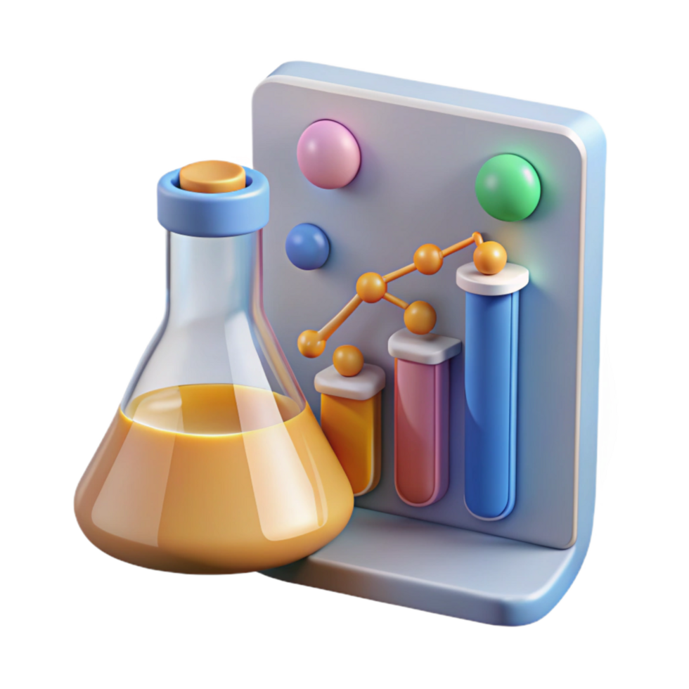 vibrant abstract Science Experiment Data Analysis Transparent Background genuine png