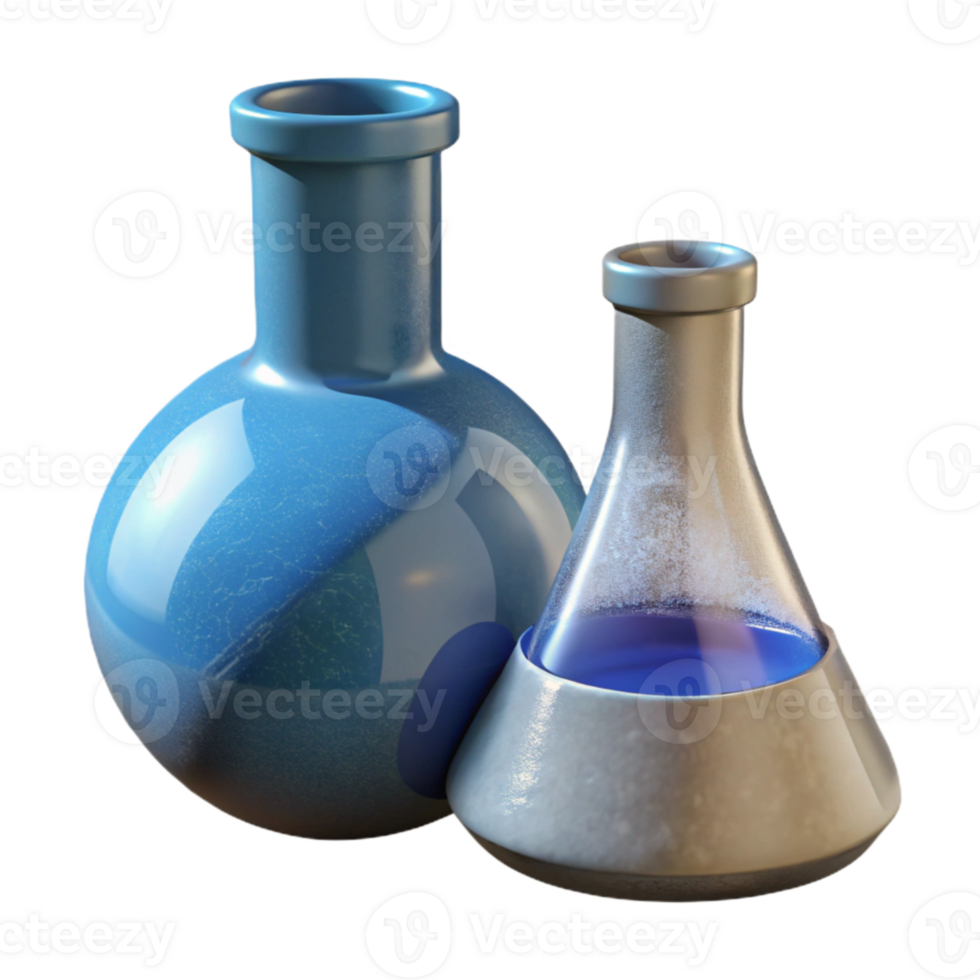 stunning minimalist Science Lab Beaker and Flask Isolated genuine png