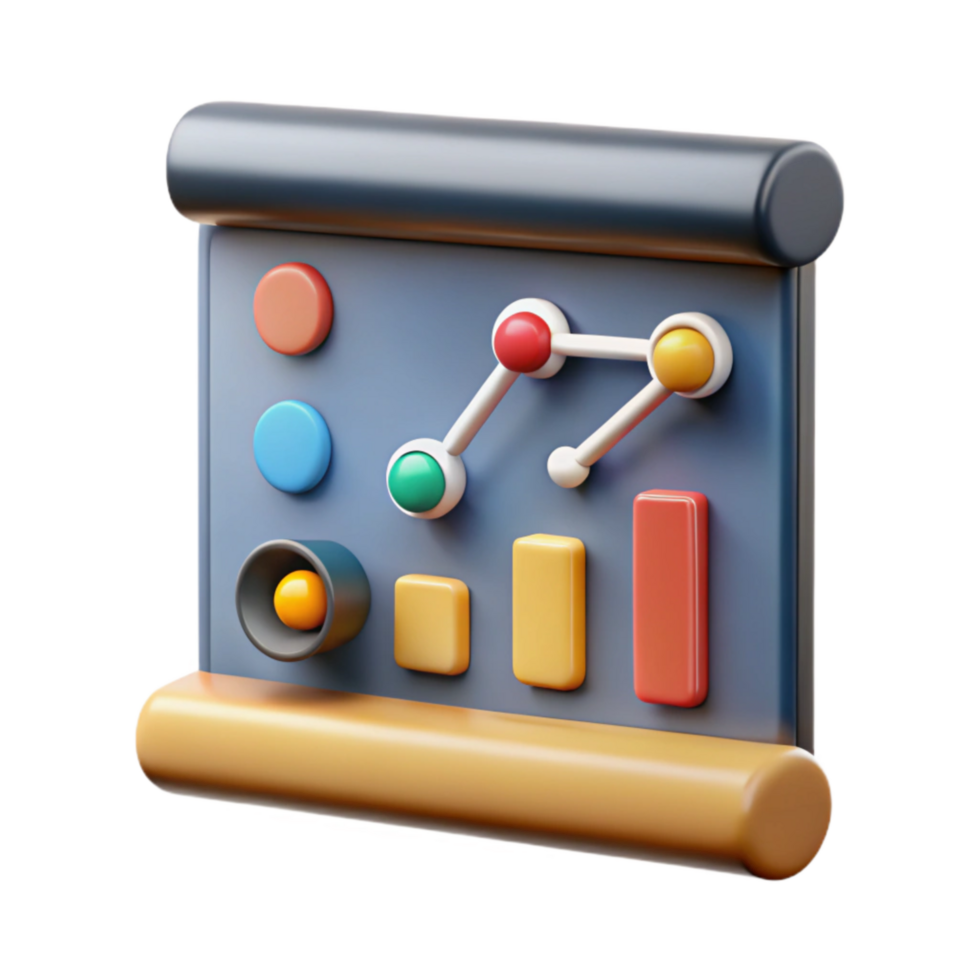 dramatic traditional Scientific Chart Analysis Teamwork Isolated Element professional png