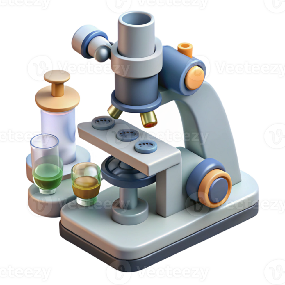 serene rustic Science Lab with Microscopes Transparent genuine png