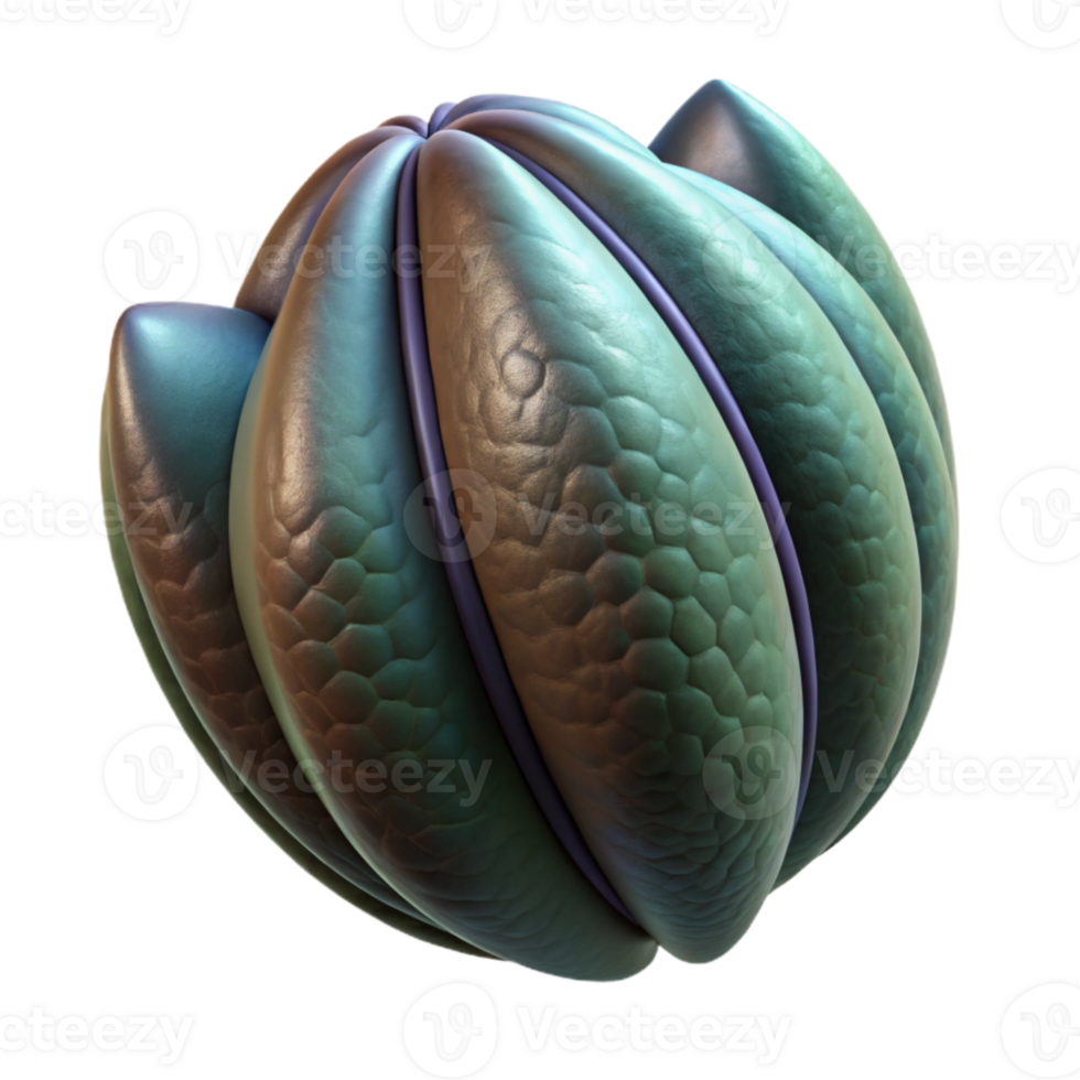 extraordinary classic Seed Pod Structure Isolated with Dark Background professional png
